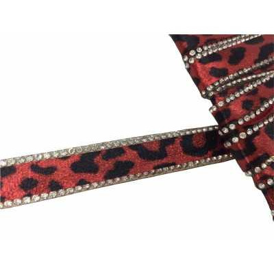 Felvasalható állat mintás strasszos szalag